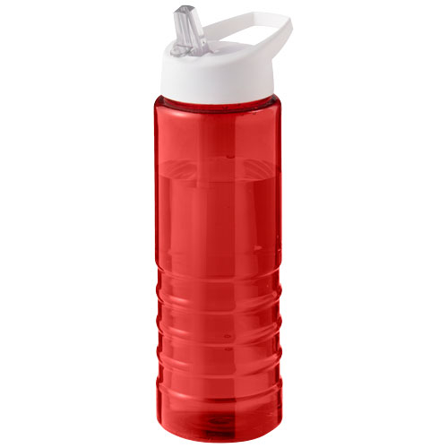 Bouteille sport promotionnelle 750 ml Ocean plastic H2O Active® Rouge / Blanc